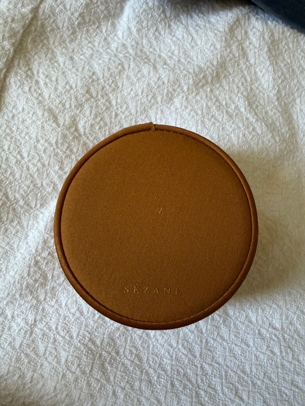 Sézane Round Travel Jewelry Case, Cam